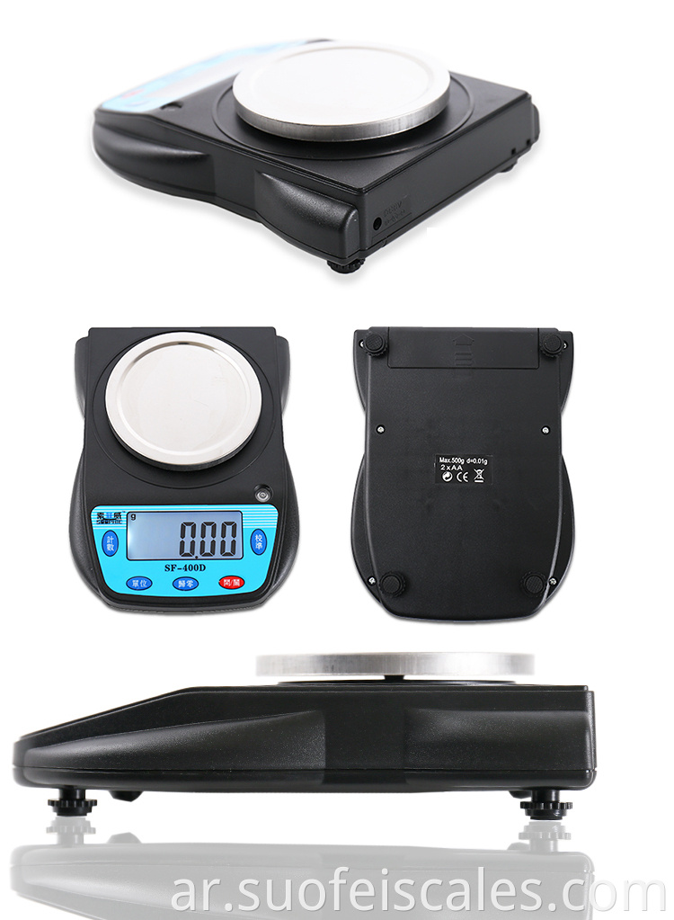 SF-400D 600G 0.01G Suofei Digital Precision Scale Digital Food Kitchen LAB مقياس التوازن الإلكتروني